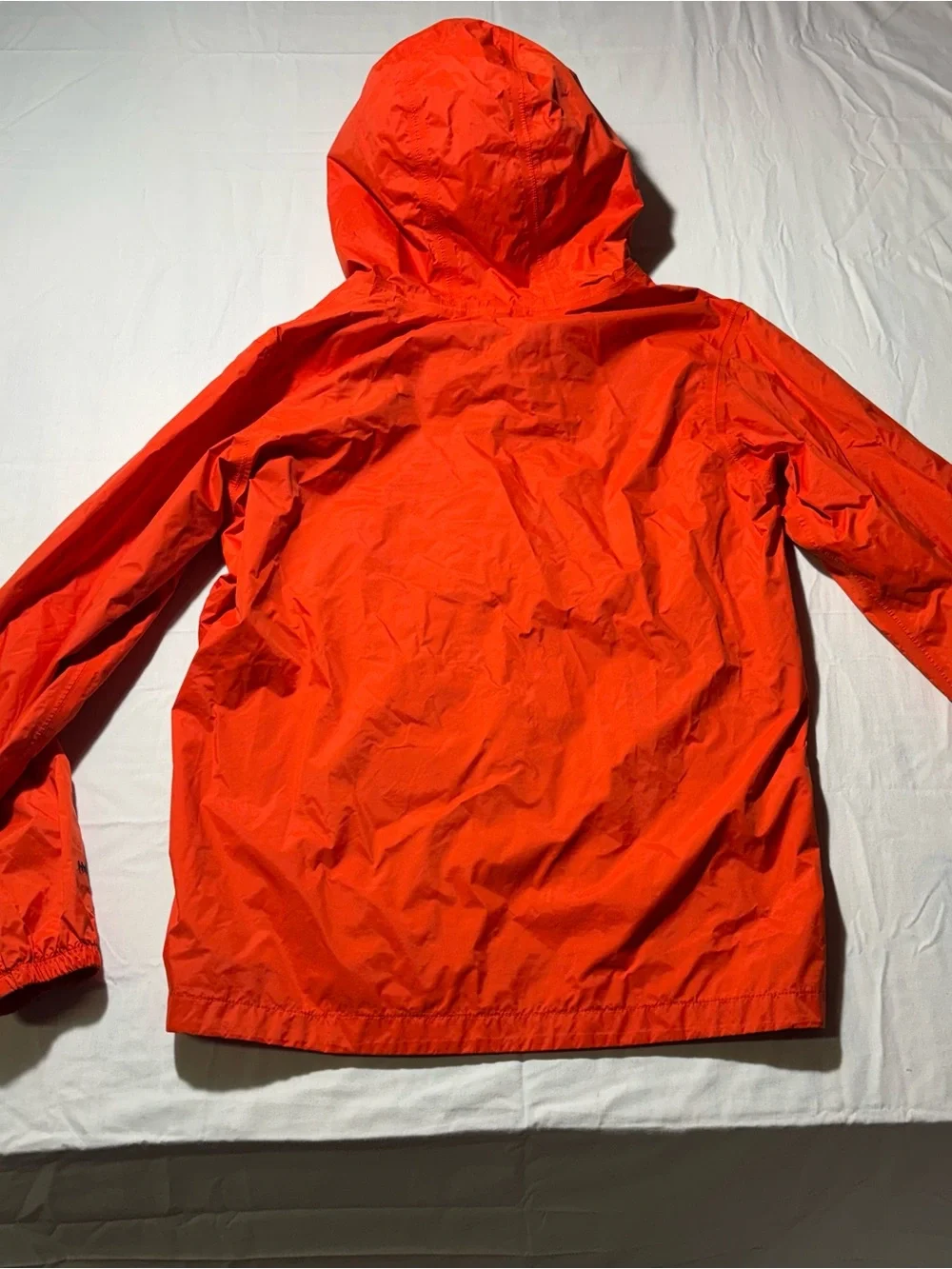 Boys XL The North Face Orange Hooded Rain Jacket